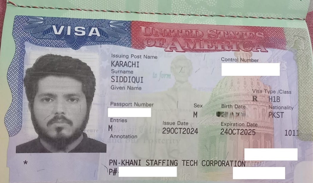US visa success proof